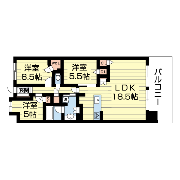 ライオンズ新瑞橋グランゲートの間取り