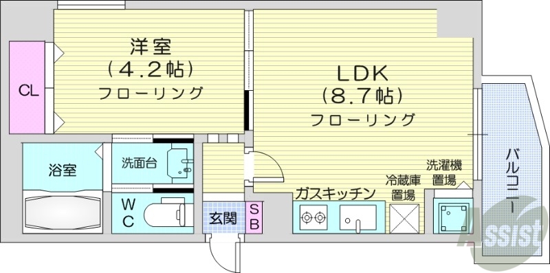 LEE北9条の間取り