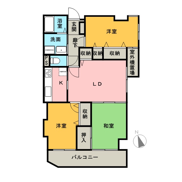 ライオンズマンション和歌山船戸の間取り