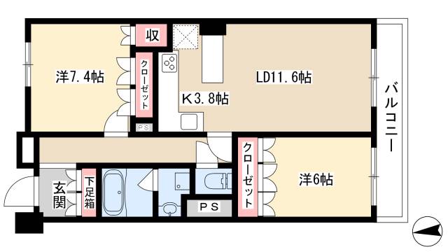 プライムメゾン御器所の間取り