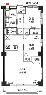 戸田グリーンマンションの間取り