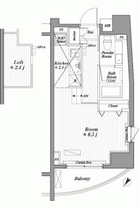 港区白金台のマンションの間取り