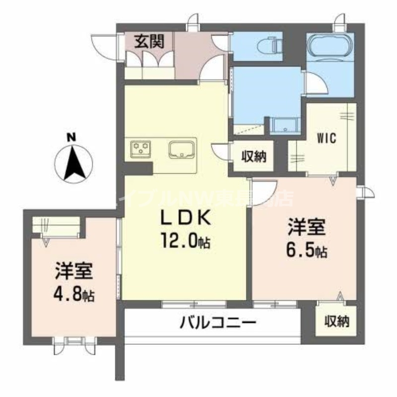 シャーメゾン　ラヴニーナ　セカンドの間取り