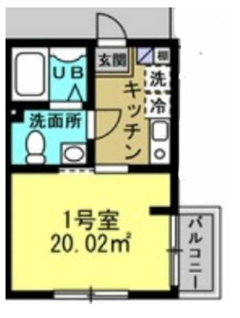 柏市中央のアパートの間取り