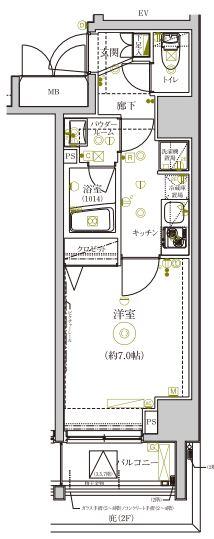 グランヴァン赤坂の間取り