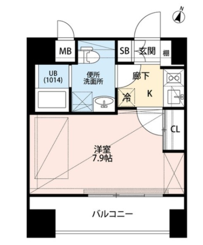 大田区大森本町のマンションの間取り