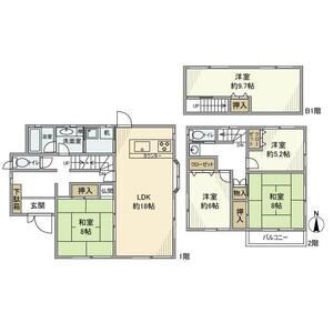 千葉県印西市木刈２（一戸建）の賃貸物件の間取り