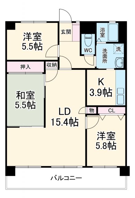 ニューコーポ瀬戸の間取り