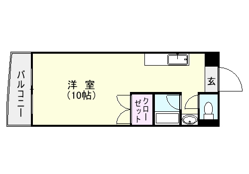 鹿児島市城南町のマンションの間取り