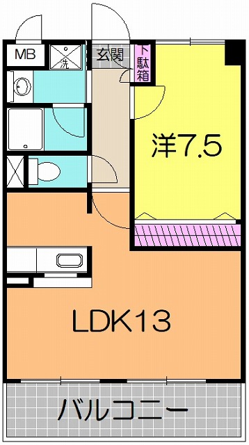 REST富沢の間取り