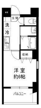 渋谷区代々木のマンションの間取り