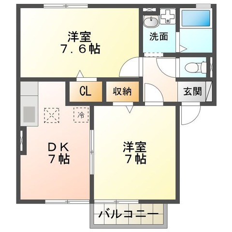 コスモスハウス　Ｃの間取り