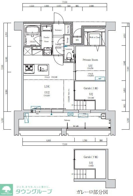 福岡市南区高宮のマンションの間取り