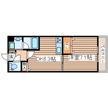 アケサンマンションの間取り