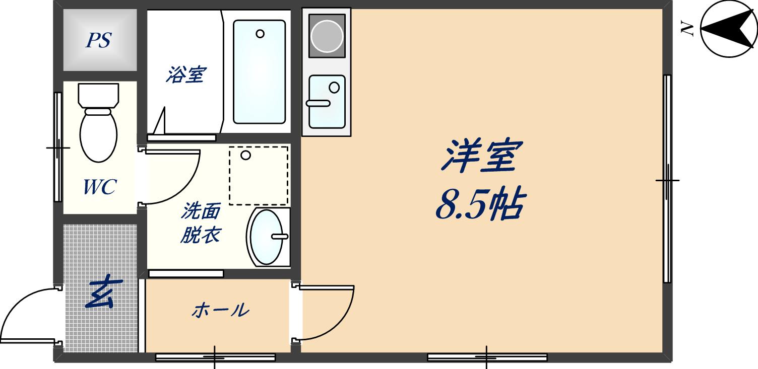 セジュール瓢箪山の間取り