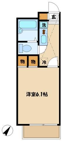 レオパレスＦＵＪＩＭＩの間取り