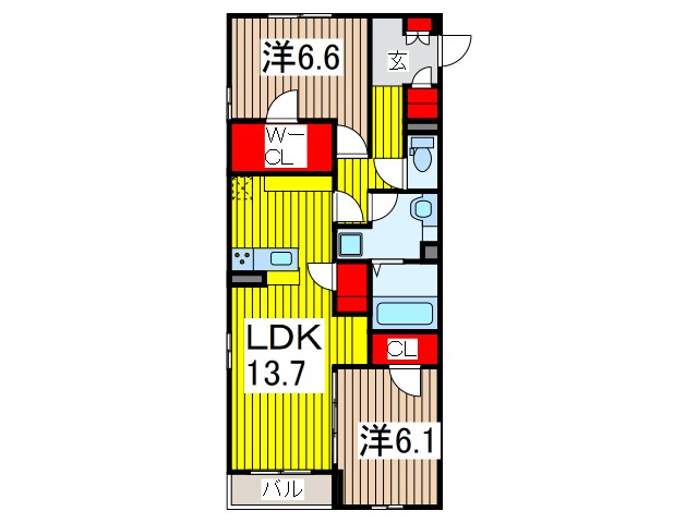 CAMELOTIIの間取り