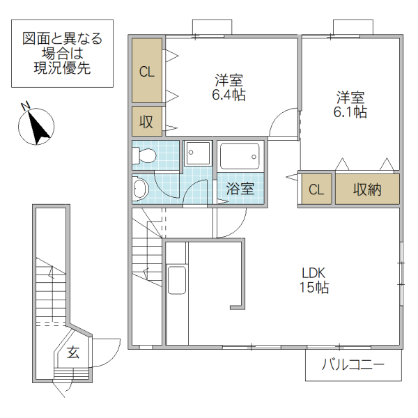 グリーンフィールド Cの間取り