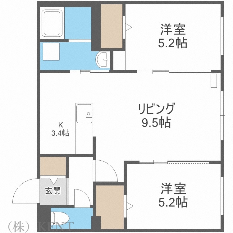 ＳＥＲＡＭ桑園（セラム桑園）の間取り