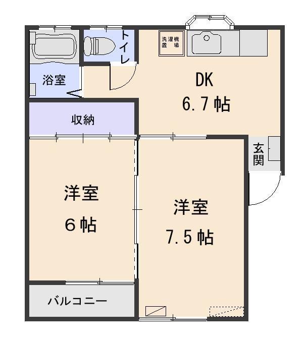 セフティパーク２号棟の間取り