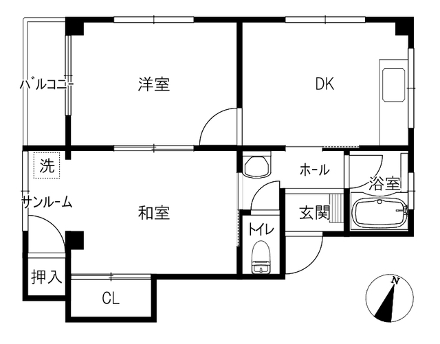 Ｖｉｏｌａ　Ｂ棟の間取り