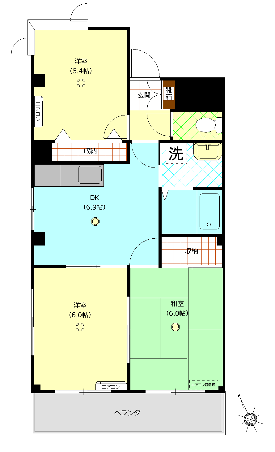 峯ハイツの間取り