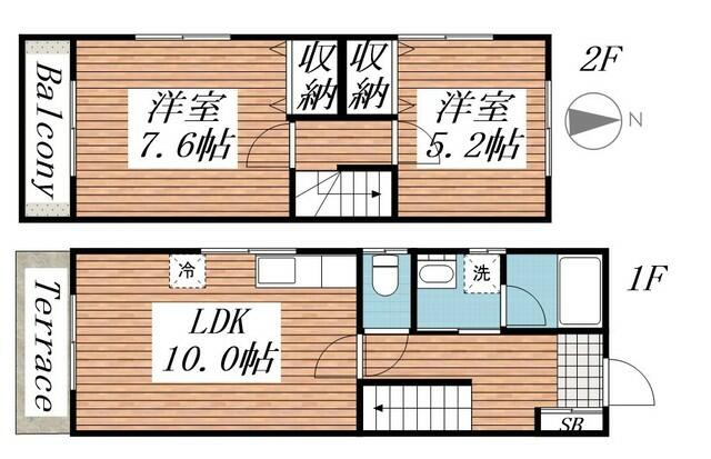 タウンハウス中忠の間取り