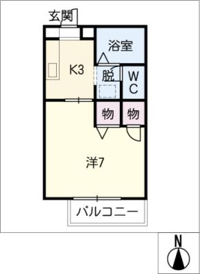 たちばな壱番館の間取り