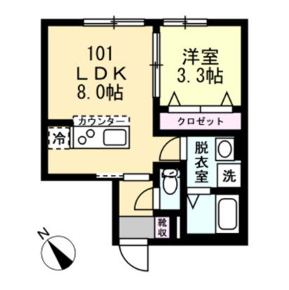 アクアリーヴ東海岸の間取り