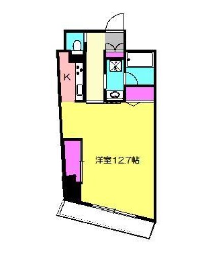 横浜市緑区中山のマンションの間取り