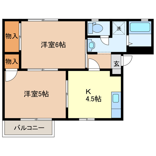 ラフォーレ福居2の間取り