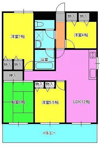 プレジデント水前寺_間取り_0