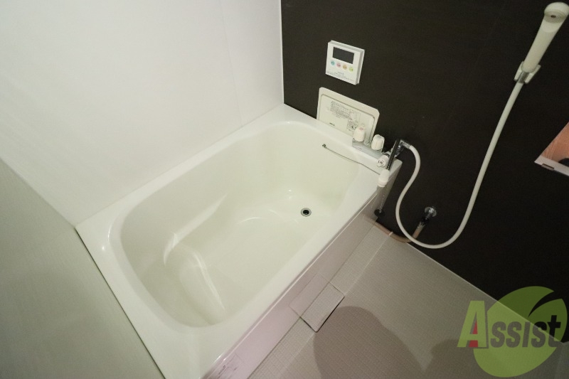 バス・シャワールーム　大きめのユニットバスはいってます