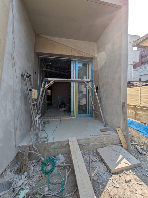 セキュリティ　建築中写真