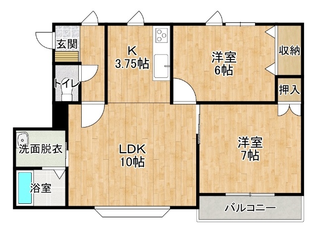 フローラ仲町の間取り