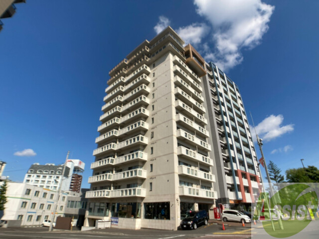 建物外観　札幌市中央区南四条東「アルファスクエア南４条」