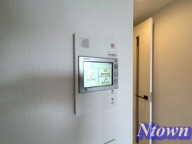 セキュリティ　モニター付きです。