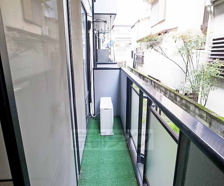 バルコニー　一階の景色です
