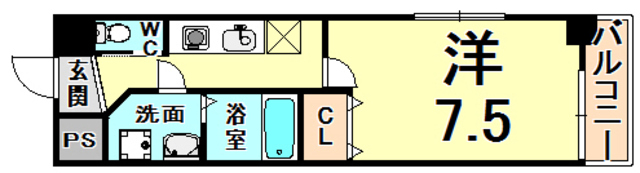 華プレシャス新伊丹の間取り写真