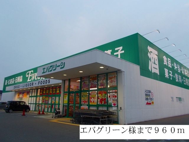 スーパー　エバグリーン様（スーパー）まで960m