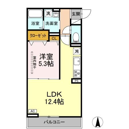 ＪＲ南武線 矢向駅 徒歩4分 3階建 築1年の間取り写真
