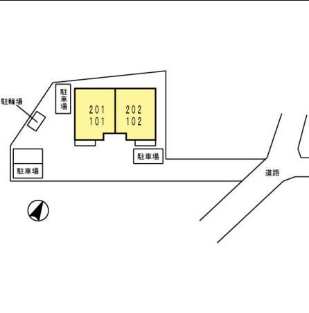 その他　ネット無料。区画図です