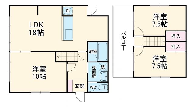 中希望が丘戸建の間取り写真