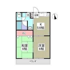 天満屋ハイツの間取り写真