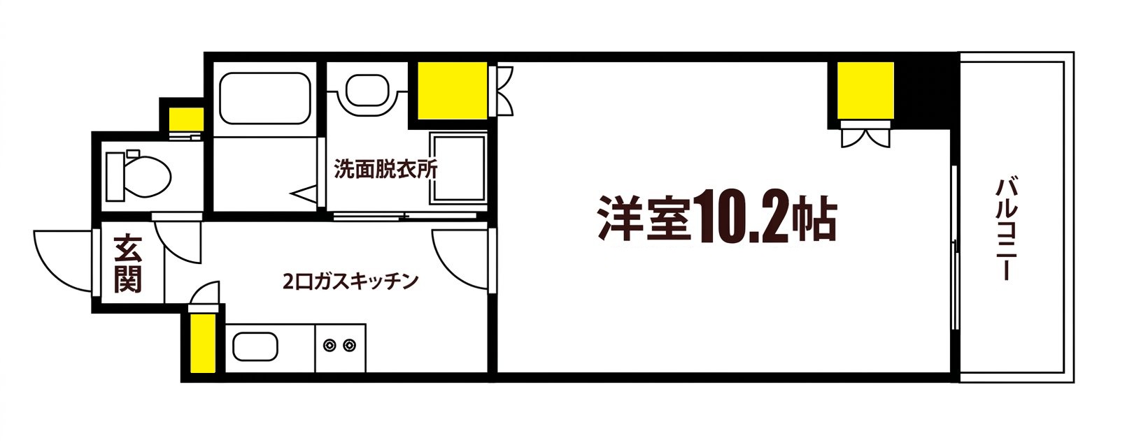クレール大手町の間取り写真