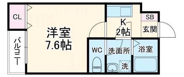 クレフラスト飛龍街道の間取り写真