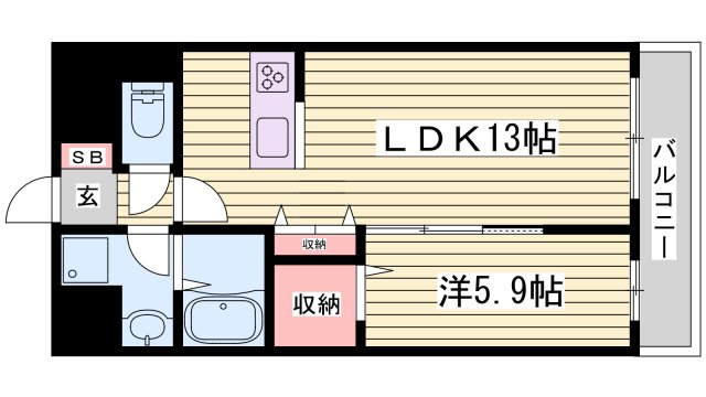 エスペーロ新在家の間取り写真
