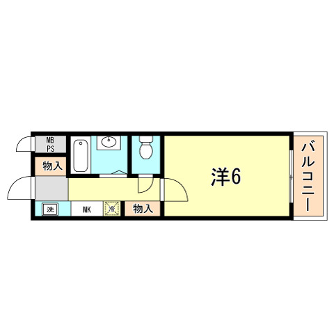 ルックハイツ1の間取り写真