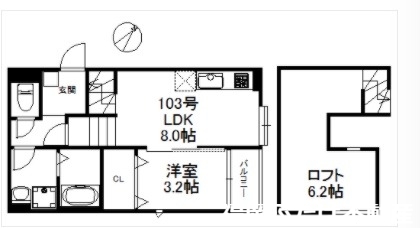 クレア多の津の間取り写真