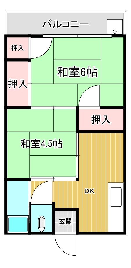 きららアパートの間取り